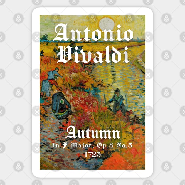 Vivaldi - Autumn Sticker by ClassicalMusicians